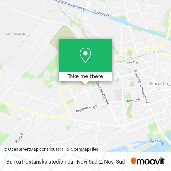 Banka Poštanska štedionica | Novi Sad 2 map