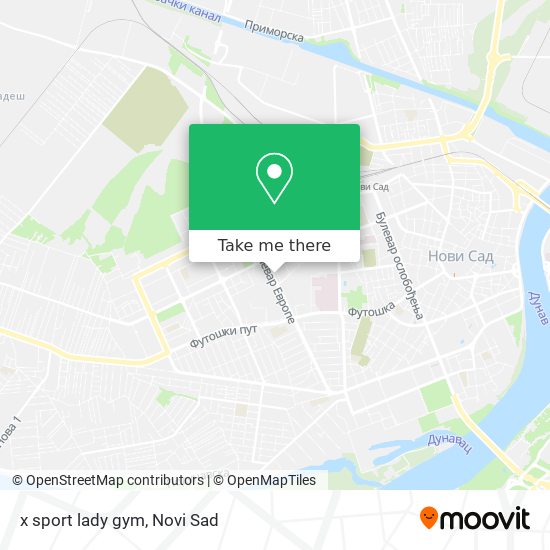 x sport lady gym map