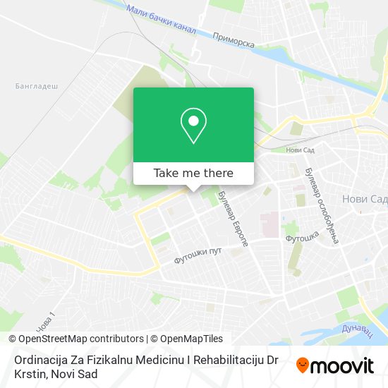 Ordinacija Za Fizikalnu Medicinu I Rehabilitaciju Dr Krstin map