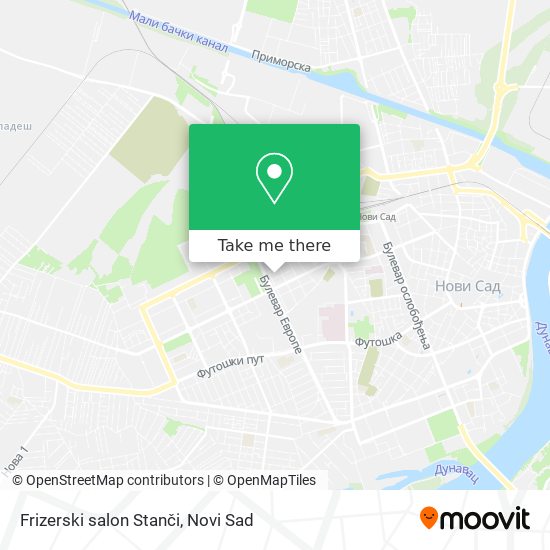 Frizerski salon Stanči map