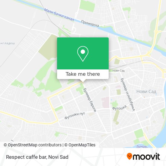 Respect caffe bar map