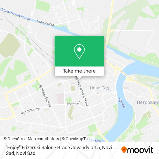 "Enjoy" Frizerski Salon - Braće Jovandvić 15, Novi Sad map