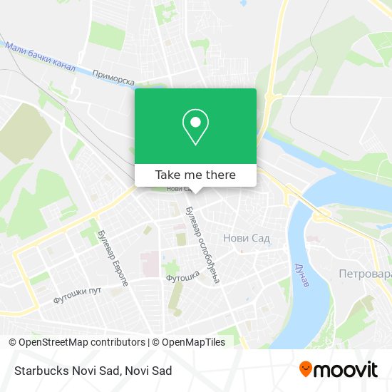 Starbucks Novi Sad map