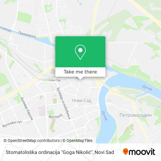 Stomatološka ordinacija "Goga Nikolić" map