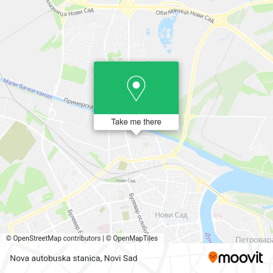 Nova autobuska stanica map