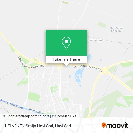 HEINEKEN Srbija Novi Sad map