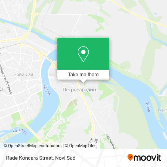 Rade Koncara Street map