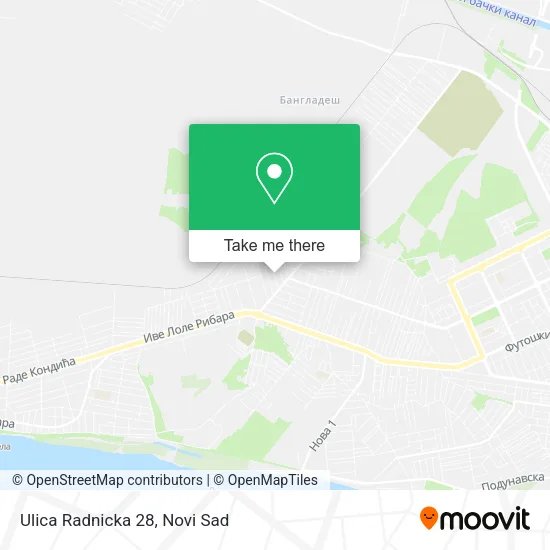 Ulica Radnicka 28 map