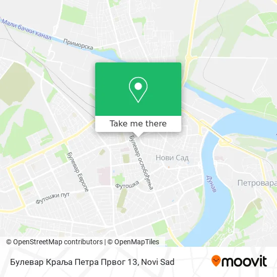 Булевар Краља Петра Првог 13 map
