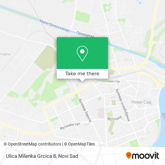 Ulica Milenka Grcica 8 map