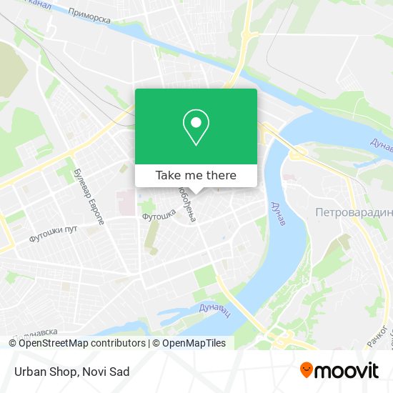 Urban Shop map