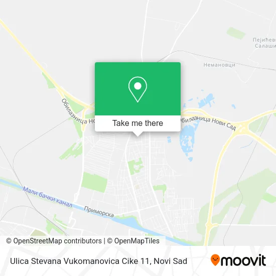 Ulica Stevana Vukomanovica Cike 11 map