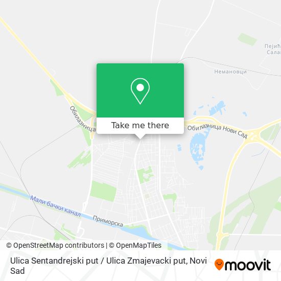 Ulica Sentandrejski put / Ulica Zmajevacki put map