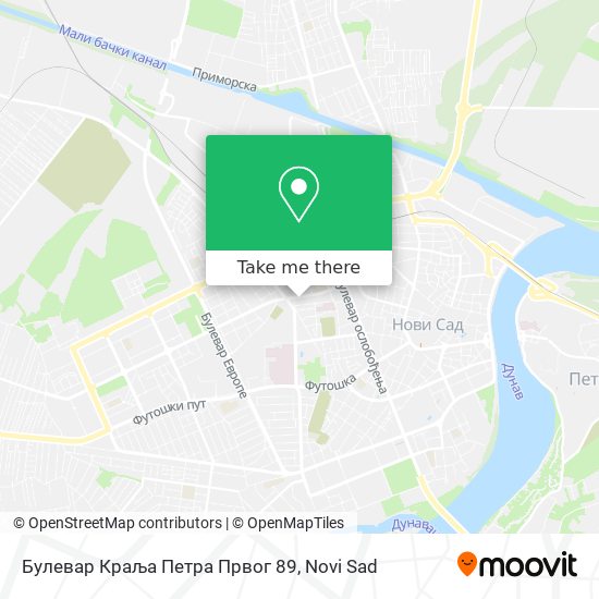 Булевар Краља Петра Првог 89 map