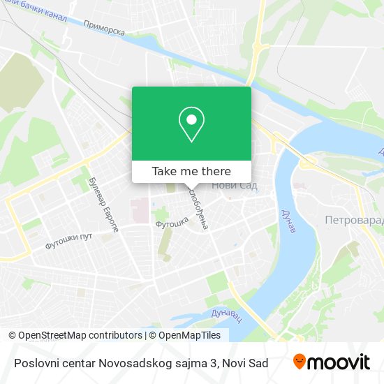 Poslovni centar Novosadskog sajma 3 map