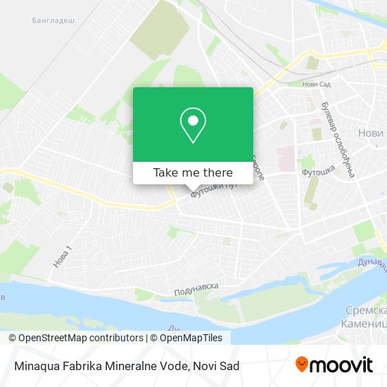 Minaqua Fabrika Mineralne Vode map