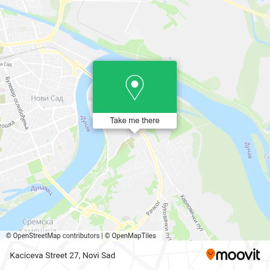 Kaciceva Street 27 map