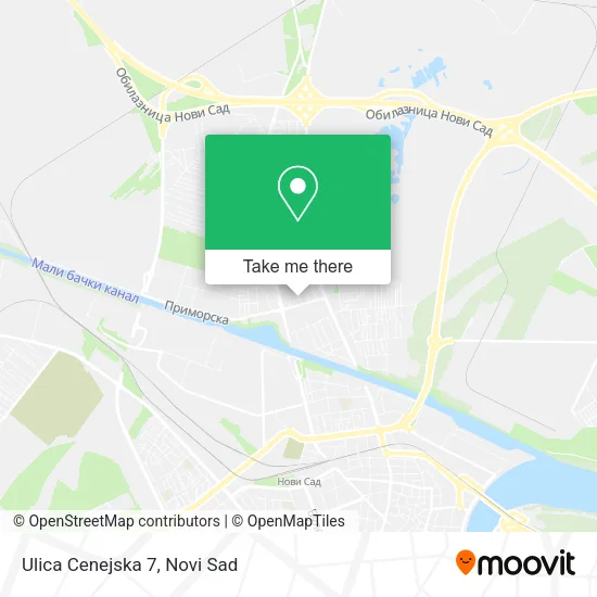 Ulica Cenejska 7 map