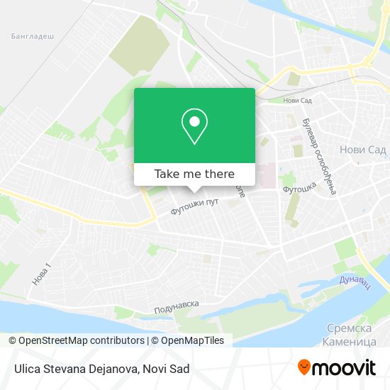 Ulica Stevana Dejanova map