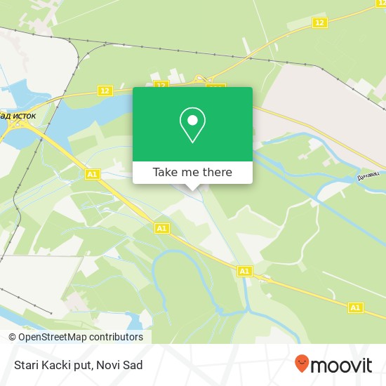 Stari Kacki put map