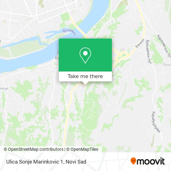 Ulica Sonje Marinkovic 1 map