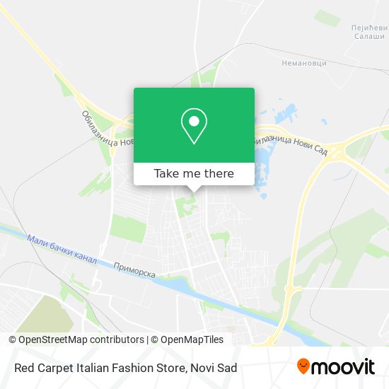 Red Carpet Italian Fashion Store map