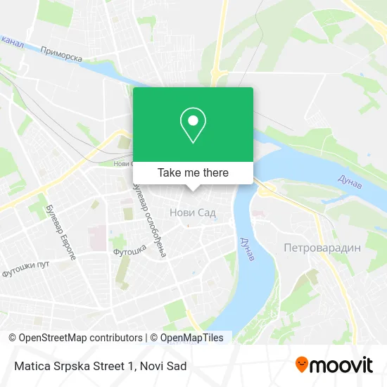 Matica Srpska Street 1 map