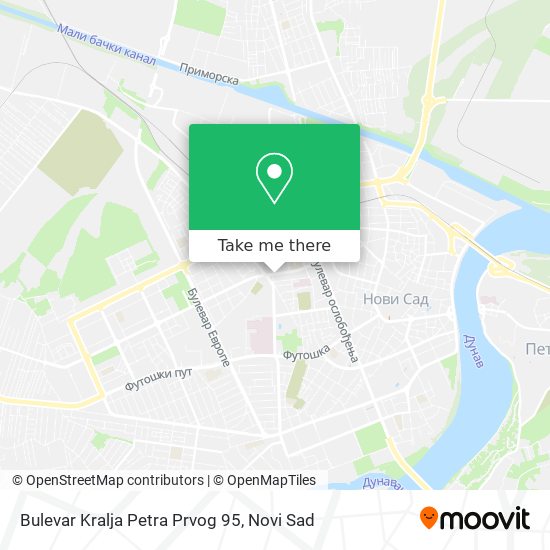 Bulevar Kralja Petra Prvog 95 map