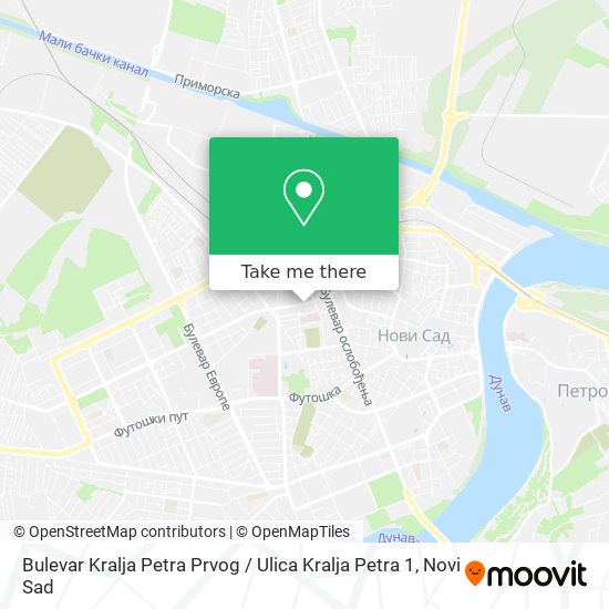 Bulevar Kralja Petra Prvog / Ulica Kralja Petra 1 map