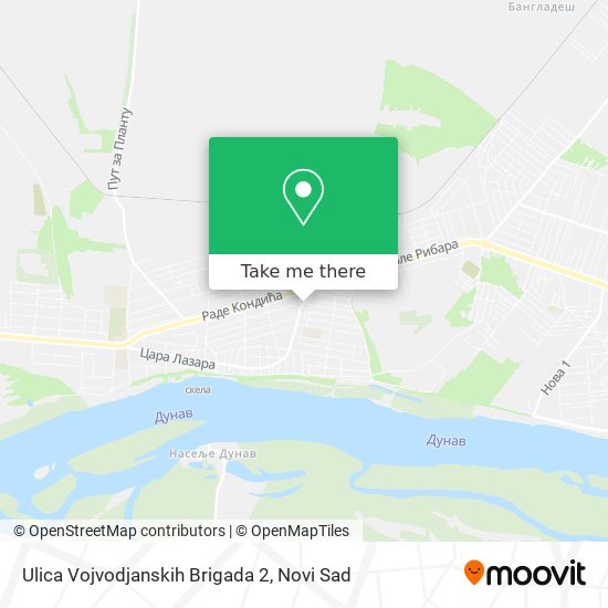 Ulica Vojvodjanskih Brigada 2 map