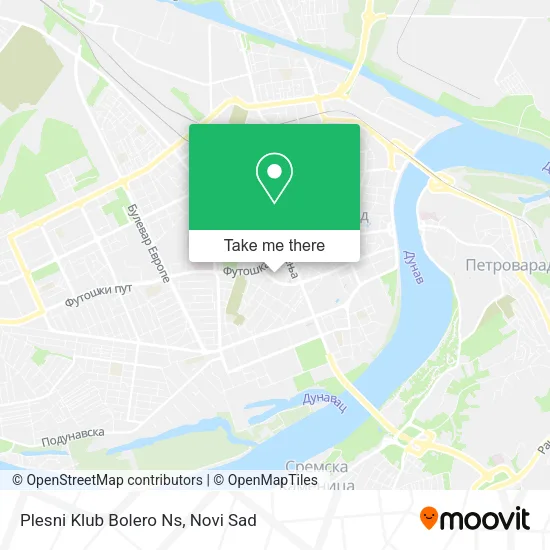 Plesni Klub Bolero Ns map