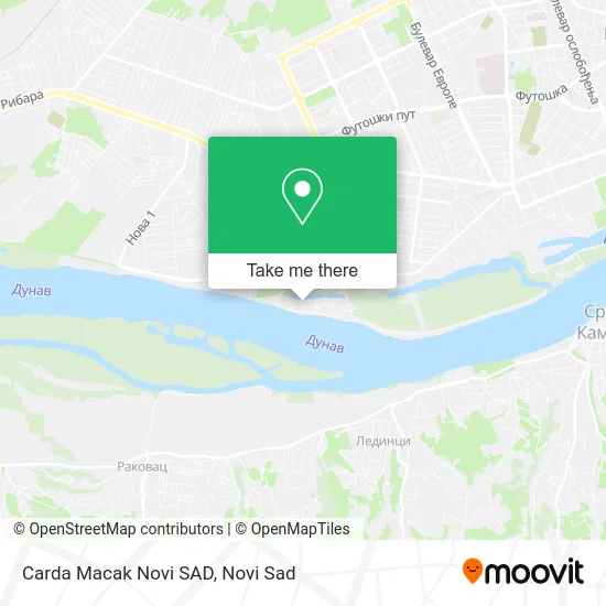 Macak Tavern Novi Sad map