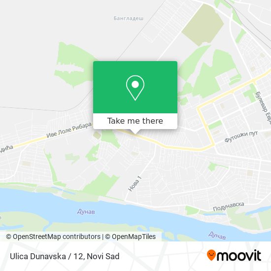 Ulica Dunavska / 12 map