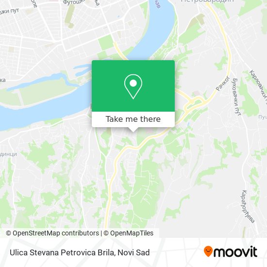 Ulica Stevana Petrovica Brila map