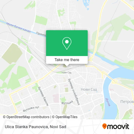 Ulica Stanka Paunovica map