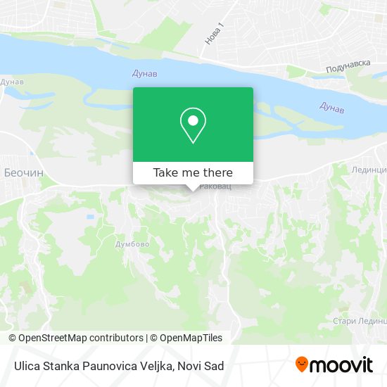 Ulica Stanka Paunovica Veljka map