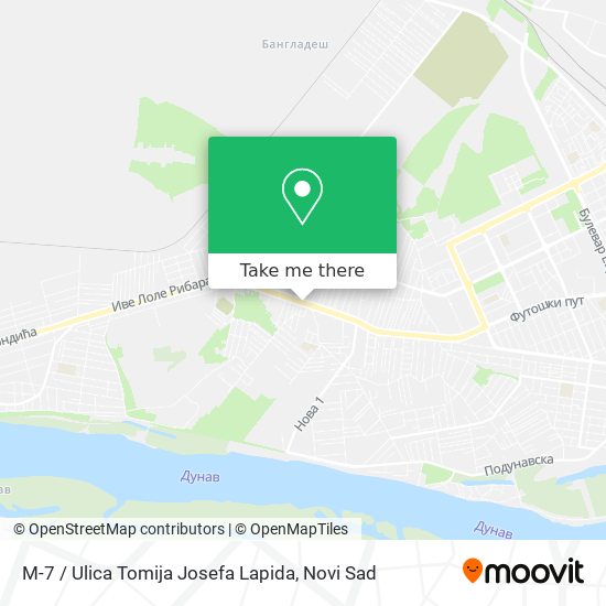 M-7 / Ulica Tomija Josefa Lapida map