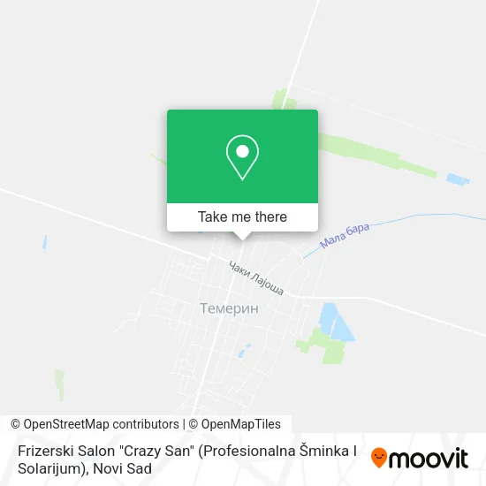 Frizerski Salon "Crazy San" (Profesionalna Šminka I Solarijum) map