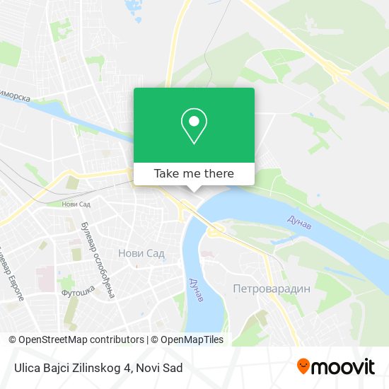 Ulica Bajci Zilinskog 4 map