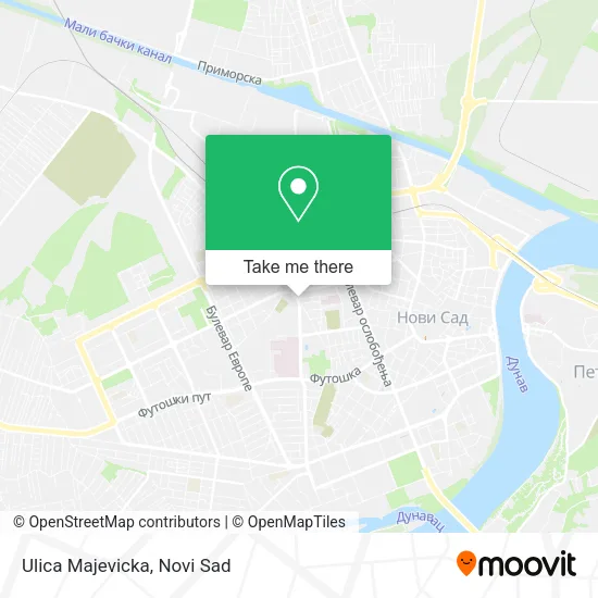 Ulica Majevicka map