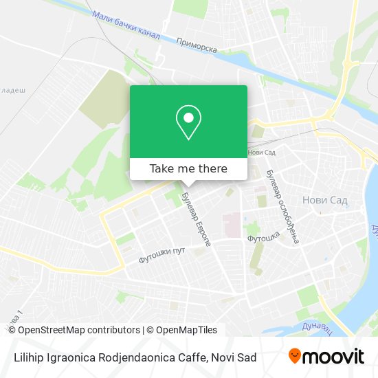 Lilihip Igraonica Rodjendaonica Caffe map