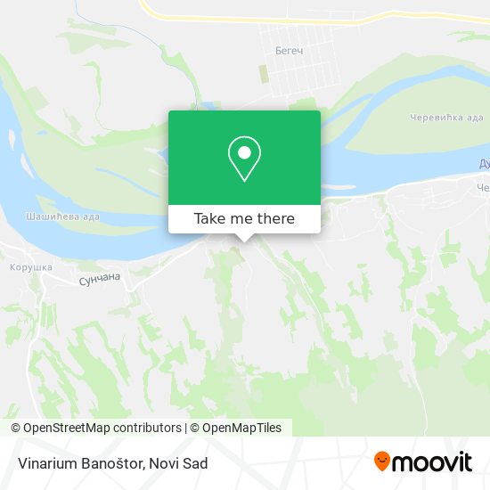 Vinarium Banoštor map