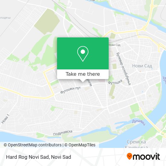 Hard Rog Novi Sad map