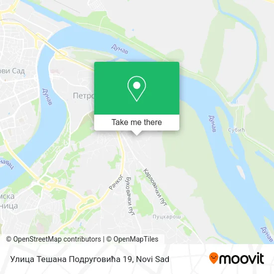 Улица Тешана Подруговића 19 map