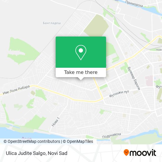 Ulica Judite Salgo map