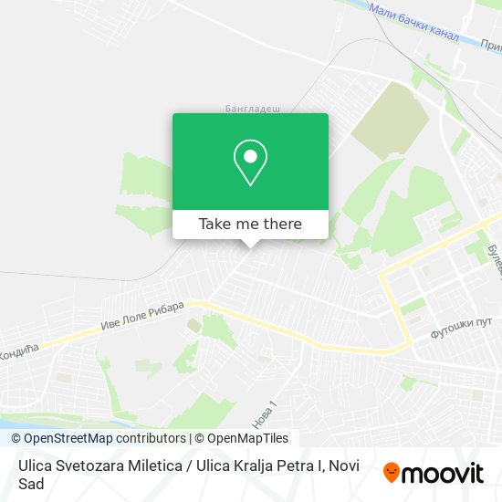 Ulica Svetozara Miletica / Ulica Kralja Petra I map