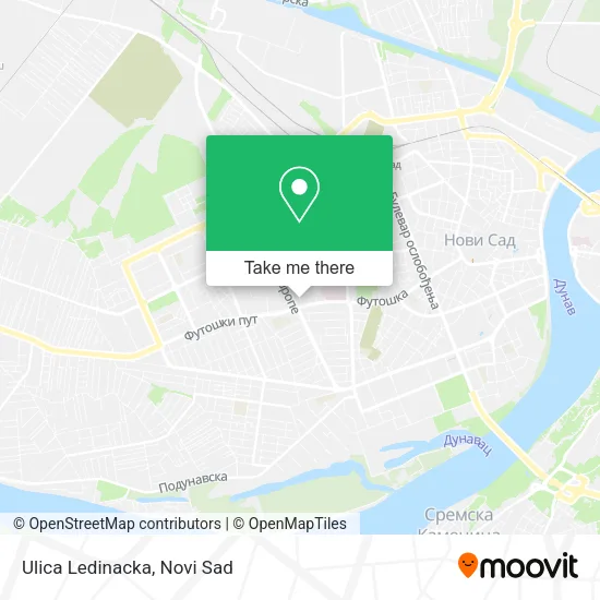 Ulica Ledinacka map