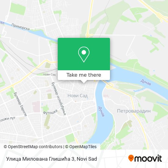 Улица Милована Глишића 3 map