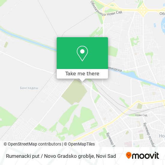 Rumenacki put / Novo Gradsko groblje map