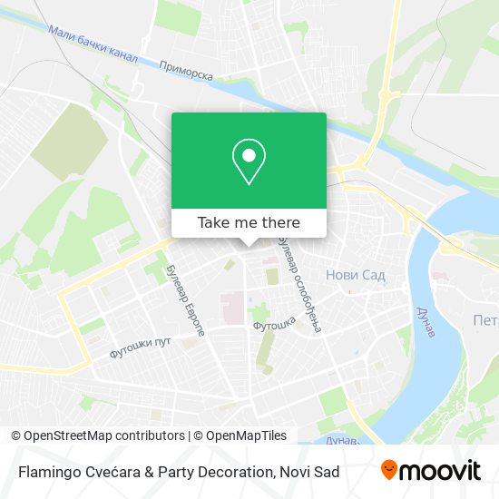 Flamingo Cvećara & Party Decoration map